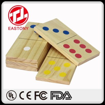 EASTONY Kinder Spaß Spiel Pädagogisches Holz Domino für Kinder Holz Domino Set