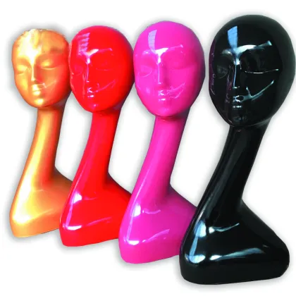 Gold Mannequin Heads for Wigs Display Stand