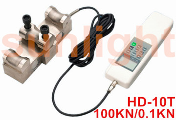 Digital Pressuremeter Tension Meter 100KN External Cylinder Shape Sensor HD-10T