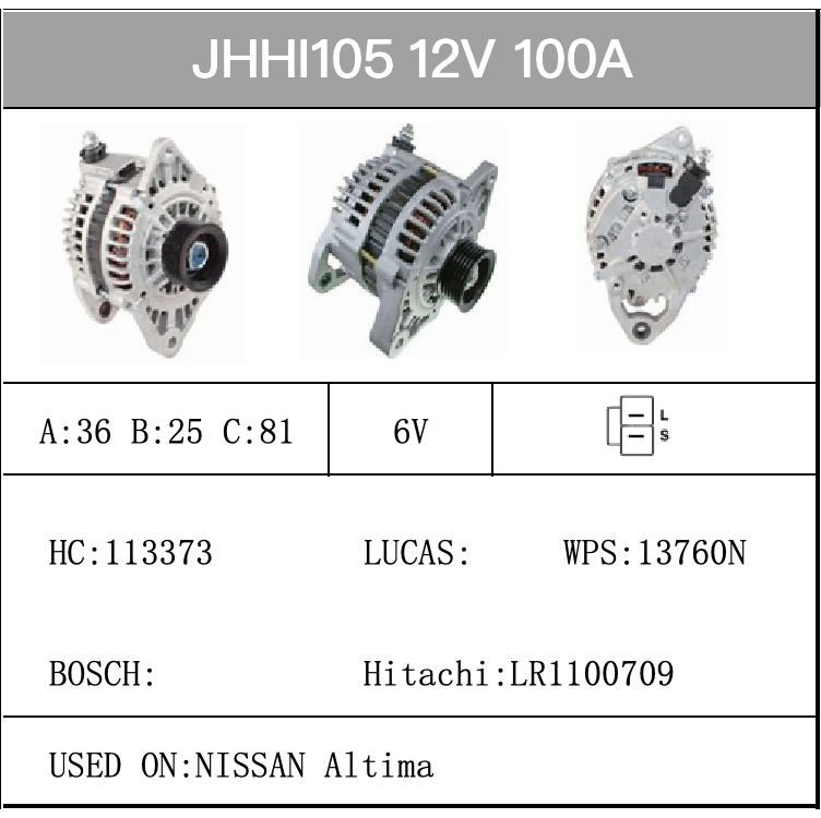 Alternator-Catalogue-JHHI105-X-