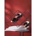 Living room tabletop wine rack