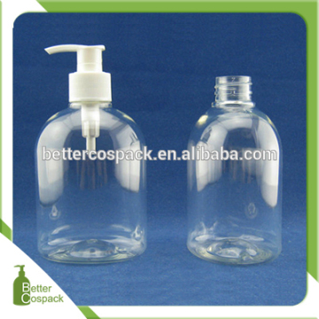 400ml round plastic hand sanitizer bottle transparent PET bottle