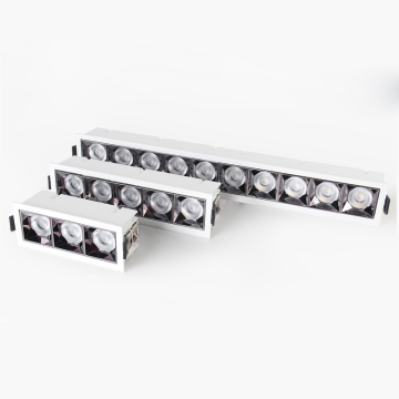 Three Bulbs 9W Grille COB Commercial Rectangular Spot Ceiling Light