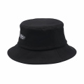 Black Cotton Bucket Hat с логотипом вышивки