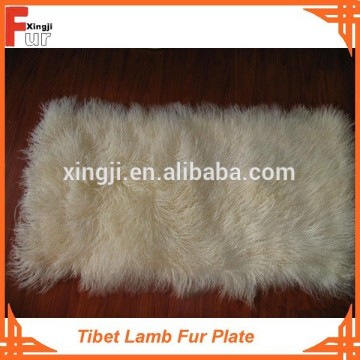 Dyed Mongolian Plate Tibet lamb fur plate
