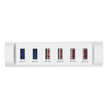 84W 5V3A QC3.0 carregador rápido USB multi-portas