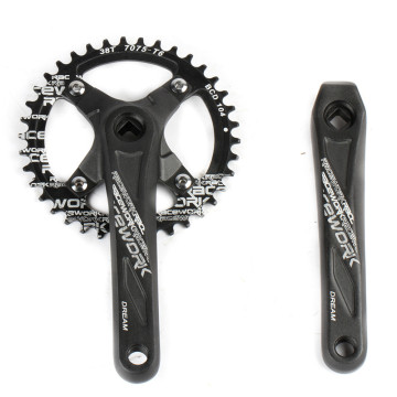 MTB Bike Crankset: 170mm, 175mm Square Hole Cranks with 30T, 32T, 34T, 36T, 48T Chainwheels for Mountain Bikes