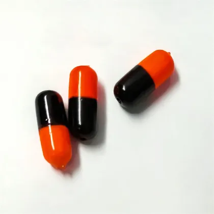 Orange Black EPS Foam Snell Pill Pompano Rig Floats Fishing Bobbers Tackle