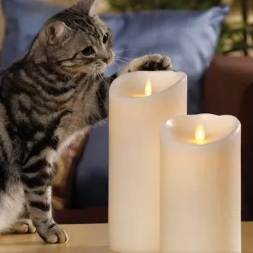 fireless Realistic luminar real flame effect candle wholesale