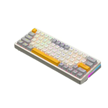 Threemodel Wireless Mechanical Keyboard - Customizable for Office and Esports