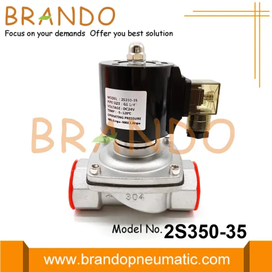 1 1/4 Inch Stainless Steel Solenoid Valve 24VDC