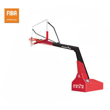 FIBA tiêu chuẩn điện gập bóng rổ có thể gập lại