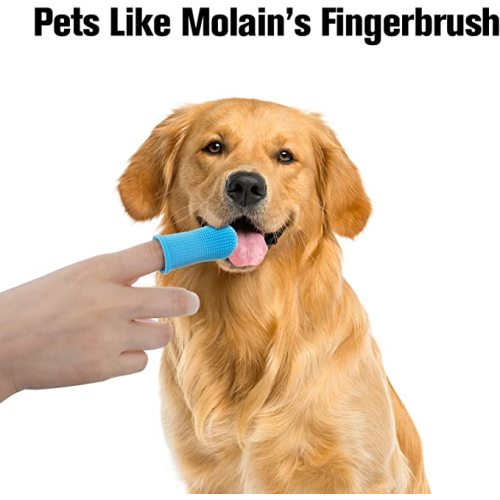 Hond tandenborstel vingerborstel siliconen huisdier tandenborstels
