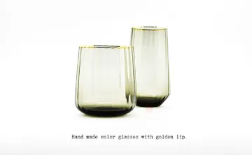 Smoky Gray Glass Tumblers