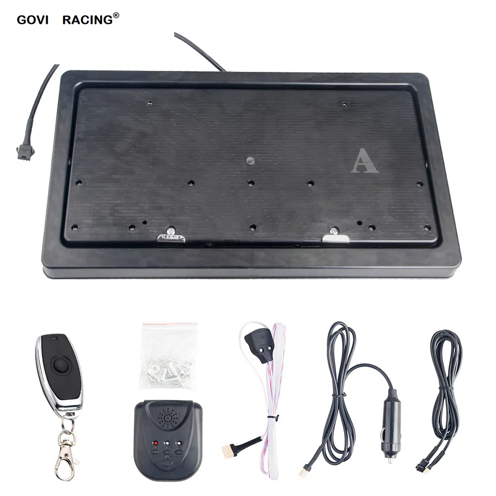 1 Set Us Standard Car Electric License Plate Frame Front/Rear10