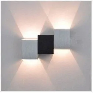 2 * 1w Led Wall Lamp Decoration Colorful Light Fixture For Home Entertainment