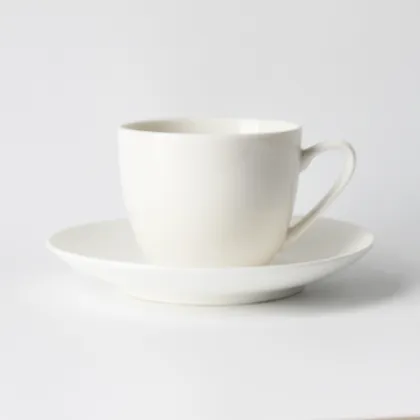 British pure white bonechina coffee cup set