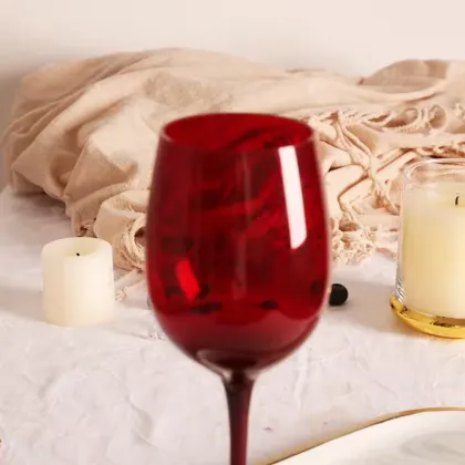 High Sublimation Custom Engraved Luxury Glassware: Qixian Glass Cup for Wine UV Laser Marking Blanc Vin Sage Red Wine Glass