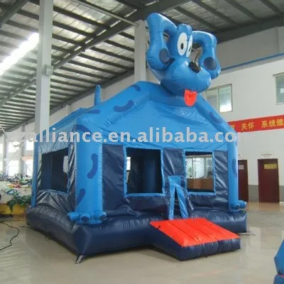 bouncy castle Blue dog bounce jumping castle