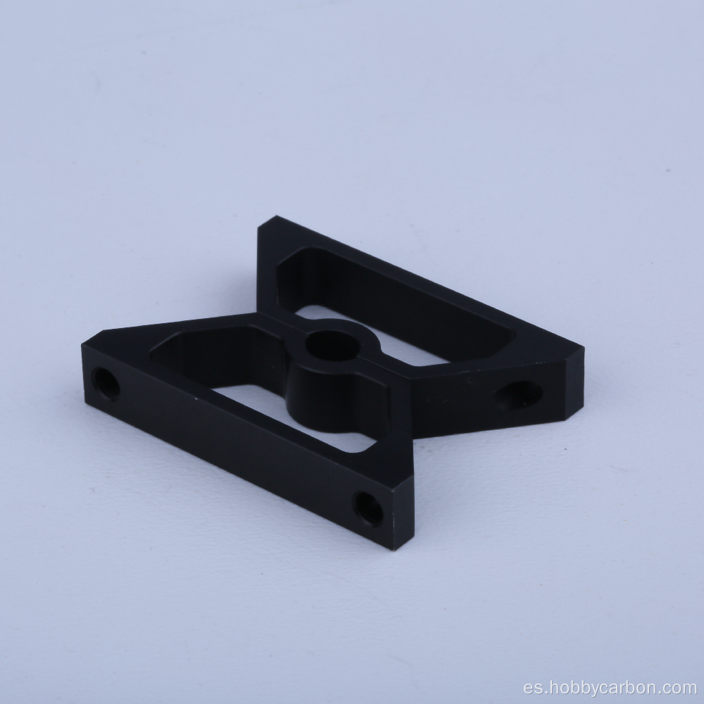 Abrazadera de manguera de aluminio anodizado negro