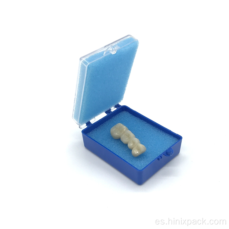 Caja de dentadura postiza de plástico al por mayor para laboratorios de almacenamiento dental