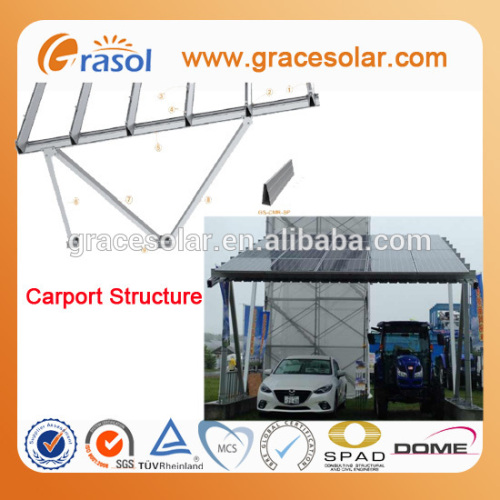 Carport Structure In Solar Pv Racking System, High Quality Carport ...
