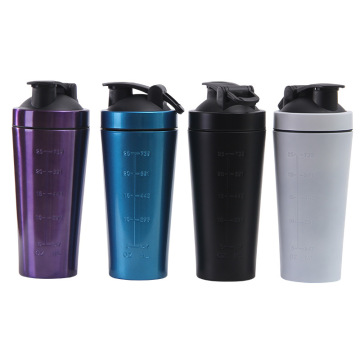 SS304 Stainless Steel 32oz Shake Bottle with Mixer Ball for Gym and Protein Shakes