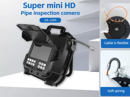 Vicam All-in-One Mini HD Pipe Camera V8-20M with 20mm HD Waterproof Camera Head