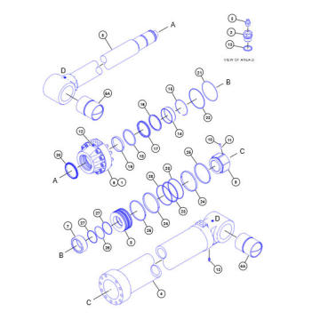 CYLINDER GP-BOOM 6020B 494-1826