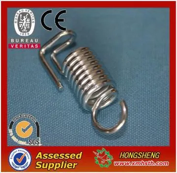 Tension hook spring for machine