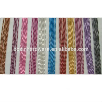 Papular High Quality Metal Colored Ball Chain For Jewelry Accessories