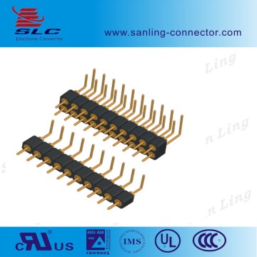 Right Angle 2.54mm Pitch Machine Pin Header Single /Dual Row 10Pin Connector