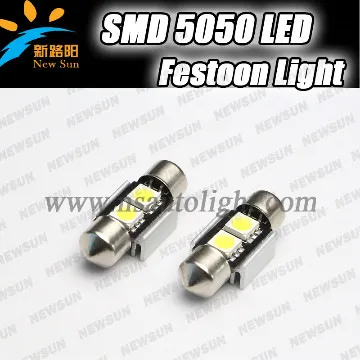 31mm 2SMD Error Free 5050 C5W LED Festoon Interior Dome Light Lamp