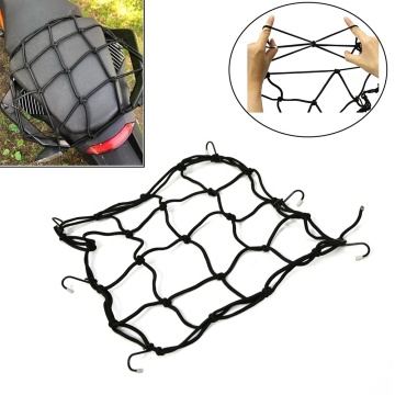 Motorradmetall 6 Hakengepäcknetz für 30 x 30 cm und 40 x 40 cm fester Kraftstofftank