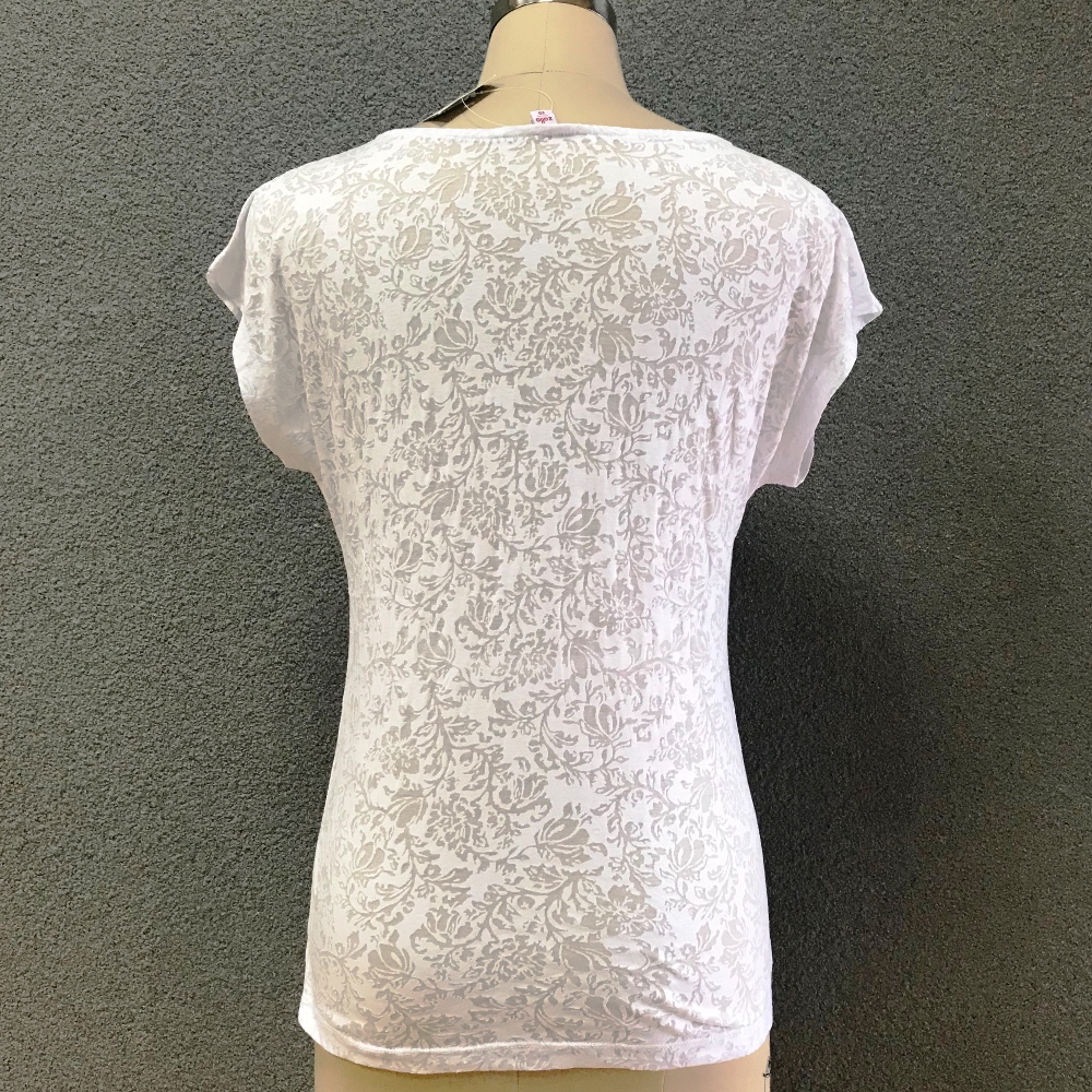 Women's cotton fashion printed knitted top