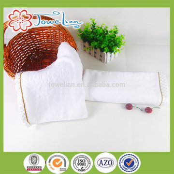 high quality 100% cotton satin white bath towel(60*120cm) and face towel(35*80cm)