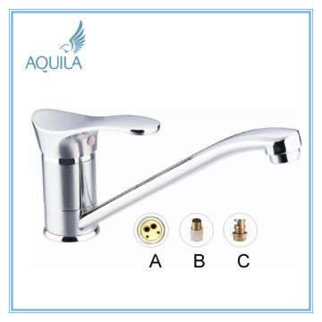 Chrome Plated Single Lever Brass Sink Faucet (AQ4009-4)