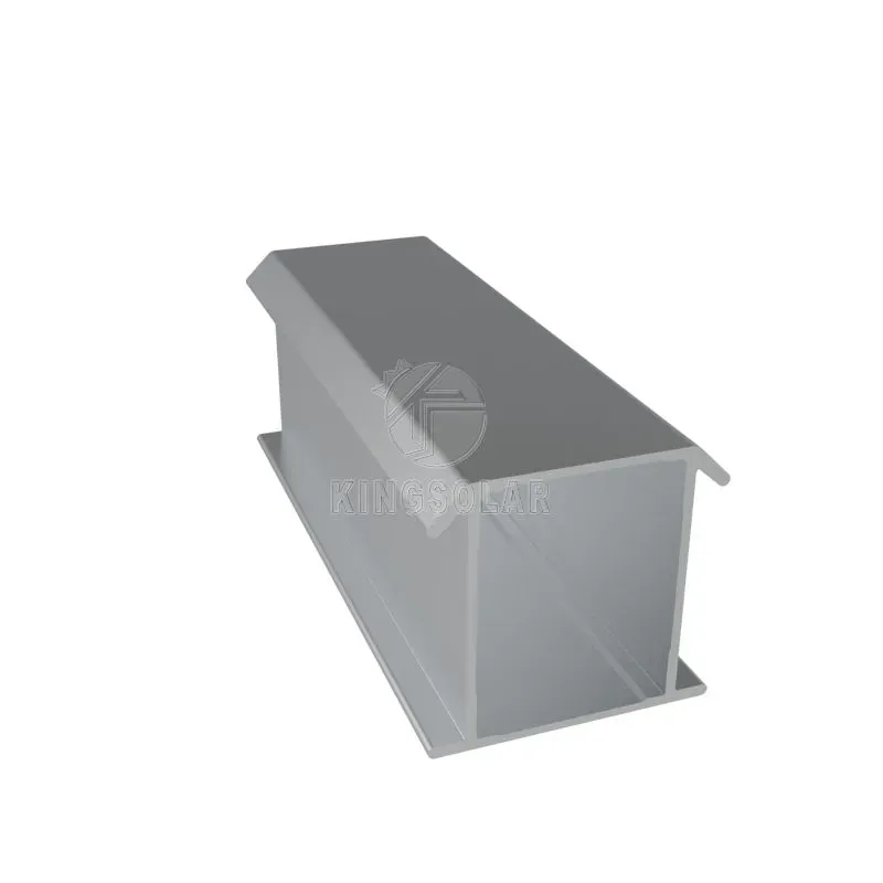 Black and Silver Rail Aluminum for Solar Panel Mounting System