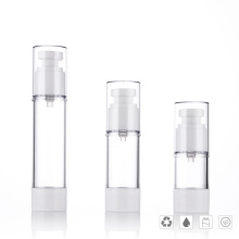 Plastik 100ml 120 ml weiße Hautpflege luftless Spray Lotion Creme Pumpenflasche für die Hautpflege