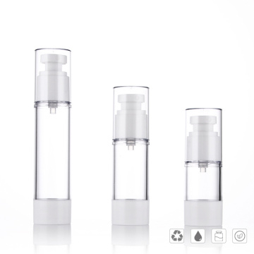 plastic 100ml 120ml white skincare airless spray lotion cream pump bottle for skin care