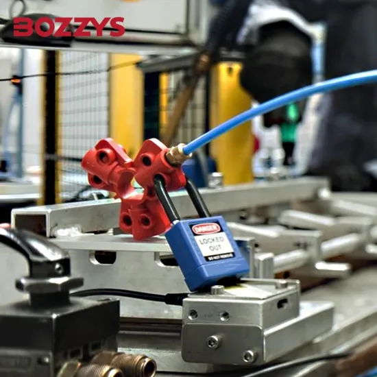 BOZZYS Pneumatic Quick-Disconnect Lockout for 6mm, 9mm, and 12mm Fittings