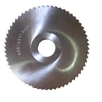 Professional KANZO 75mm Diameter High Speed Steel (HSS) Slitting Saw with 1/2in Blade Width, SKH59 M2 Material, Industrial Strength Metal Cutting Tool with White Finish and Hot Pressed High Frequency Welding