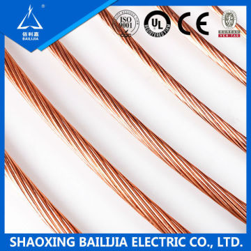 Copper Coated Steel Bare Stranded Wire , bare copper wire