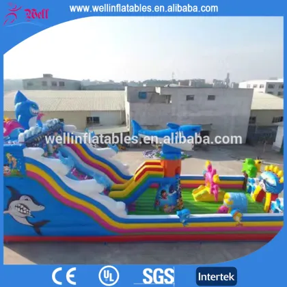 ocean theme giant inflatable amusement park / inflatable children's playground