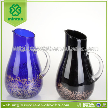 Blue and black with sparkles alkaline water carafe and pitcher
