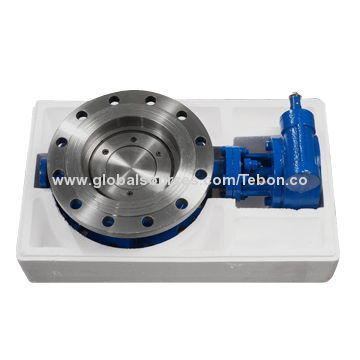 Electronic flange-type hard-sealed butterfly valve