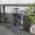 Eco-Friendly Cat Lounge Tree Tower Wooden Indoor Scratcher Multi Level Climbing Condo Comfortable Hammock Rest Christmas