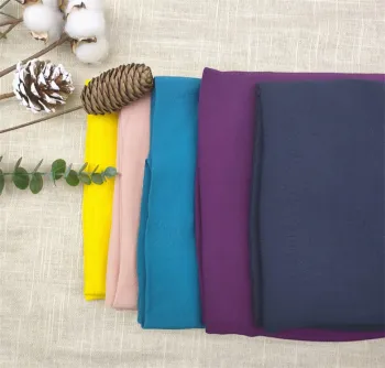Wholesale Viscose Rayon Crepe Morocain Solid Fabrics
