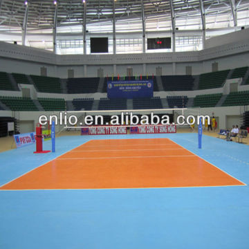 Alfombra de piso de cancha de voleibol de PVC para interiores