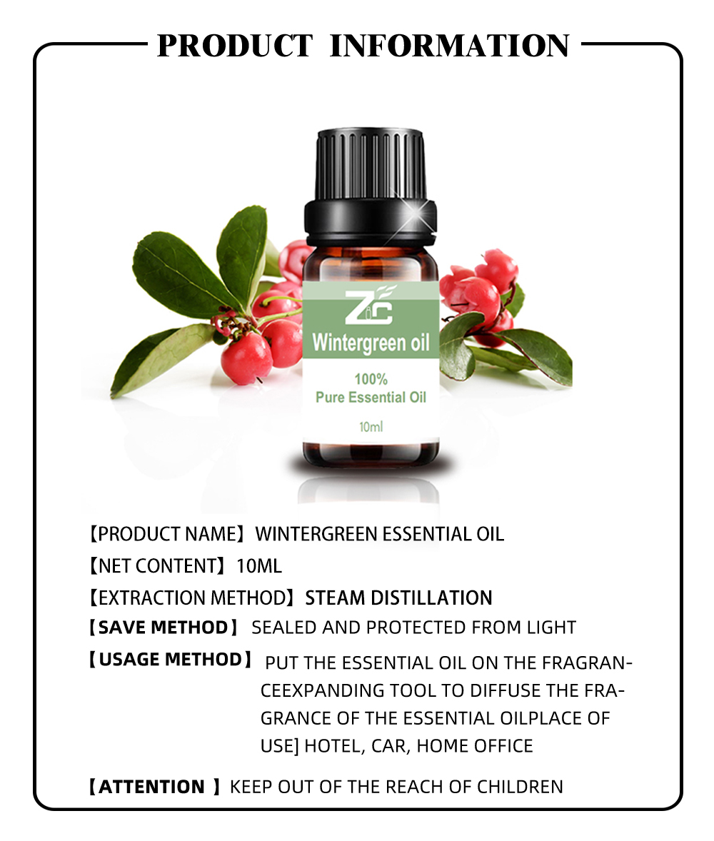 High Quality Wintergreen Essential Oil for Massage